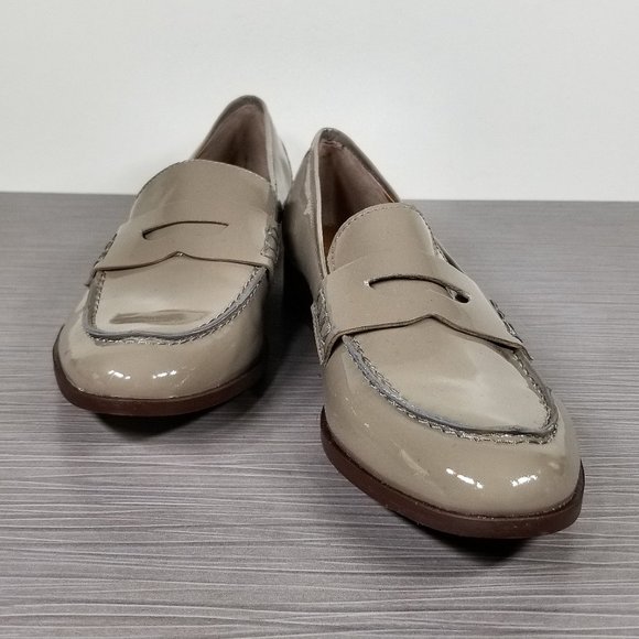 SARTO BY FRANCO SARTO Jolette Loafers, Taupe Patent Leather, Womens Size 6.5 M - Picture 4 of 14